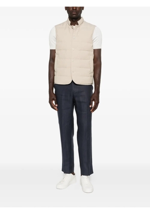 Eleventy buttoned quilted gilet - Neutrals
