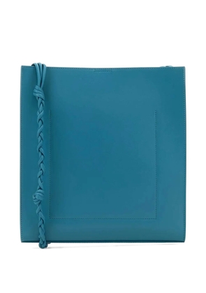 Jil Sander braided detail shoulder bag - Blue
