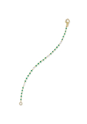 64 Facets 18kt yellow gold Ethereal Emerald bracelet
