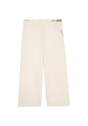 Ottod'Ame embroidered trousers - Neutrals