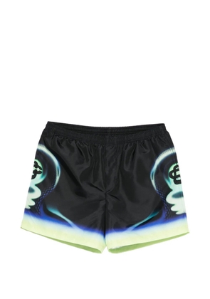 Casablanca graphic-print swim shorts - Black