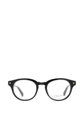 Yohji Yamamoto round-frame glasses - Black