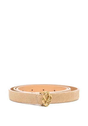 By Malene Birger Ouma knot-buckle leather belt - Neutrals