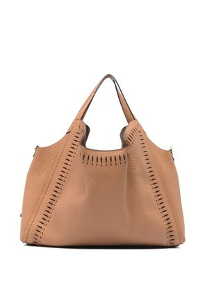 LORISTELLA Serena laser-cut shoulder bag - Neutrals