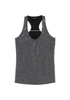 PINKO strass tank top - Black