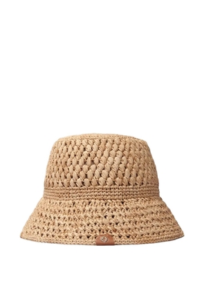 Maje raffia patch hat - Neutrals
