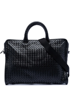 Bottega Veneta Pre-Owned 2012-2026 Nappa Intrecciato business bag - Black