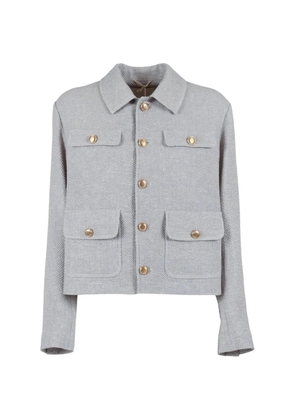Circolo 1901 point-collar jacket - Grey