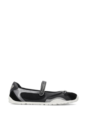 PINKO pink-detail strap sneakers - Black