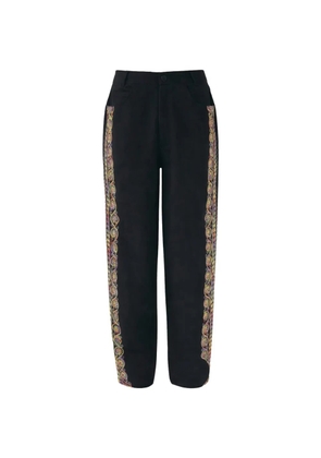 Antik Batik embroidered trousers - Black
