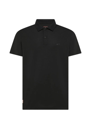 Sun68 button collar polo shirt - Black