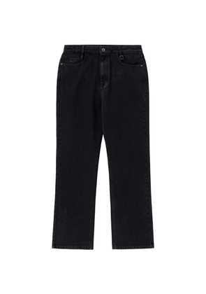 Wooyoungmi logo-plaque straight-leg jeans - Black