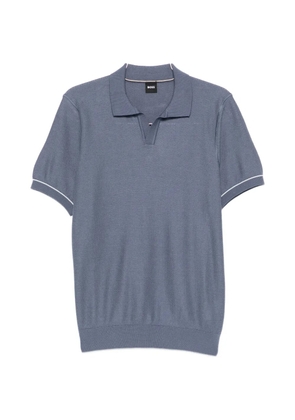 BOSS V-neck trim T-shirt - Blue