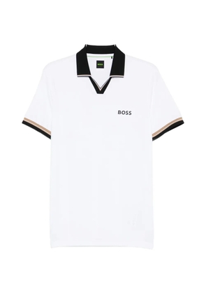 BOSS V-neck trim T-shirt - White