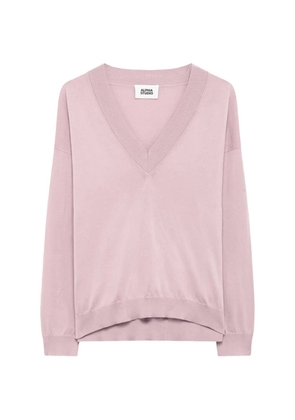ALPHA STUDIO V-neck sweater - Pink