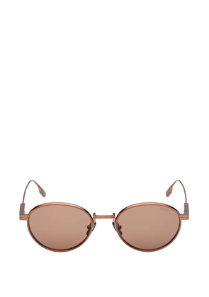 Zegna round-frame sunglasses - Brown