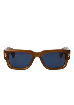 T Henri Eyewear Taycan rectangle-frame sunglasses - Brown