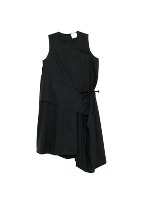 Su tie-detail midi dress - Black