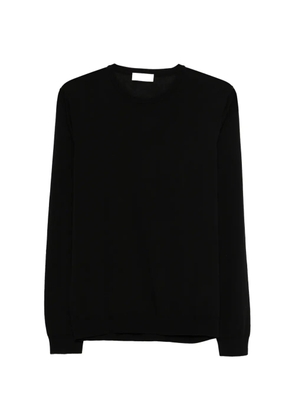 Roberto Collina giro crepe cotton sweater - Black
