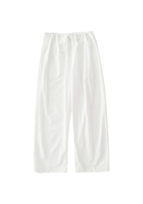 Studio Nicholson Ventura tie-waist placket trousers - White