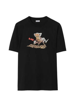 Burberry Beach Knight cotton T-shirt - Black