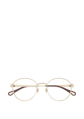 Chloé Eyewear round-frame glasses - Gold