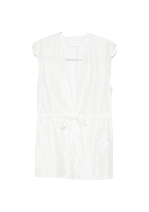 Su tie-waist blouse - White