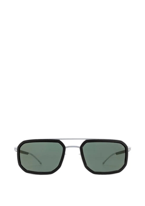 Mykita double-bridge rectangle sunglasses - Black