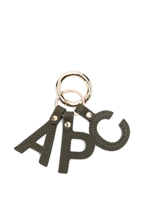 A.P.C. alphabet keyring - Green