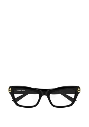 Balenciaga rectangle-frame glasses - Black