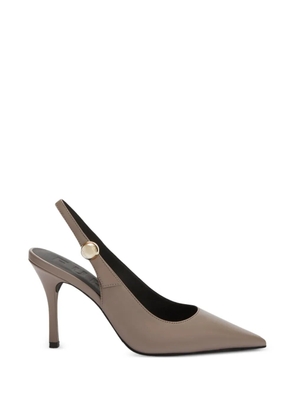 Furla Sfera pointed-toe slingback pumps - Brown