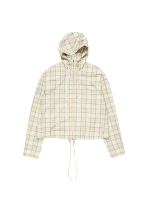 Acne Studios plaid hooded jacket - Neutrals