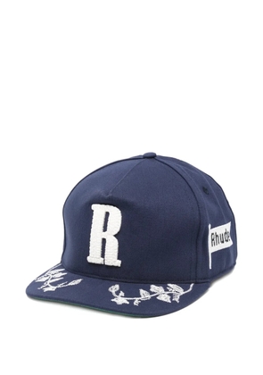 RHUDE embroidery baseball cap - Blue