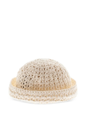 Herno crochet beanie hat - Neutrals