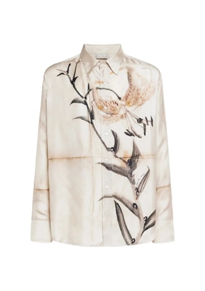 Pierre-Louis Mascia Aloe long-sleeve shirt - Neutrals