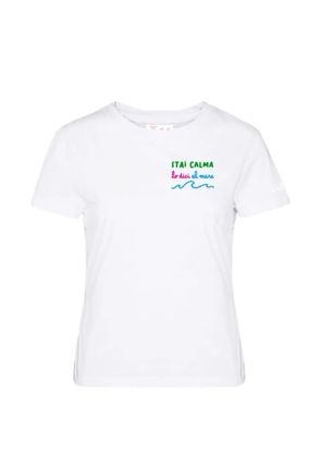 MC2 Saint Barth Emilie chest-lettering T-shirt - White