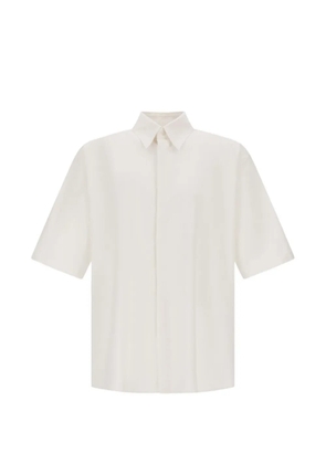 Herno short-sleeved organic cotton shirt - White