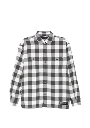 Neighborhood garment dyed check shirt - White