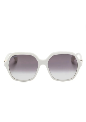 Cartier Eyewear geometric-frame sunglasses - White