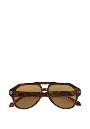 Dyrka geometric sunglasses - Brown