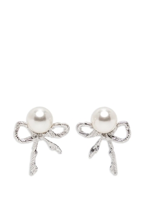 SHUSHU/TONG ribbon-motif earrings - Silver