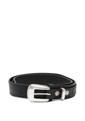 LEMAIRE leather buckle belt - Black