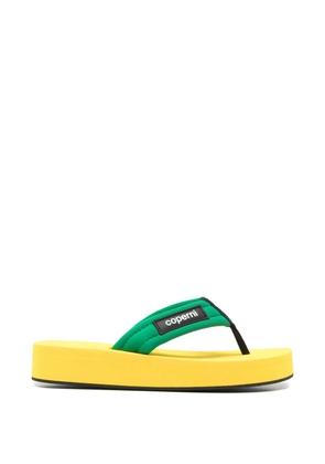 Coperni foam flip flops - Green