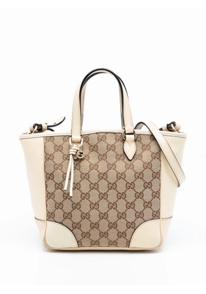 Gucci Pre-Owned 2016-2026 Small GG Canvas Bree satchel - White