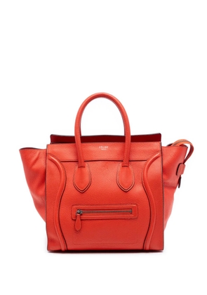 Celine Pre-Owned 2012 Mini Leather Luggage tote bag - Orange