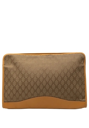 Gucci Pre-Owned 20th Century GG Canvas clutch bag - Brown