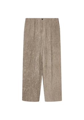 Emporio Armani elastic-waist trousers - Neutrals