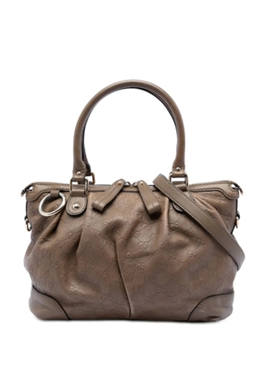 Gucci Pre-Owned 2016-2026 Guccissima Sukey satchel - Brown