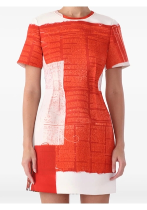 Jason Wu Collection x Robert Rauschenberg artwork mini dress - Red