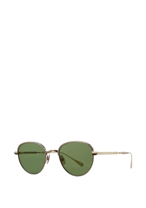 Garrett Leight Wells J geometric-frame sunglasses - Gold